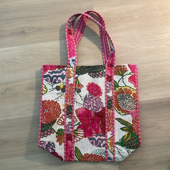 Quilted cotton tote bag - Picture 4 of 6